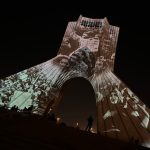the Azadi Tower in Tehran